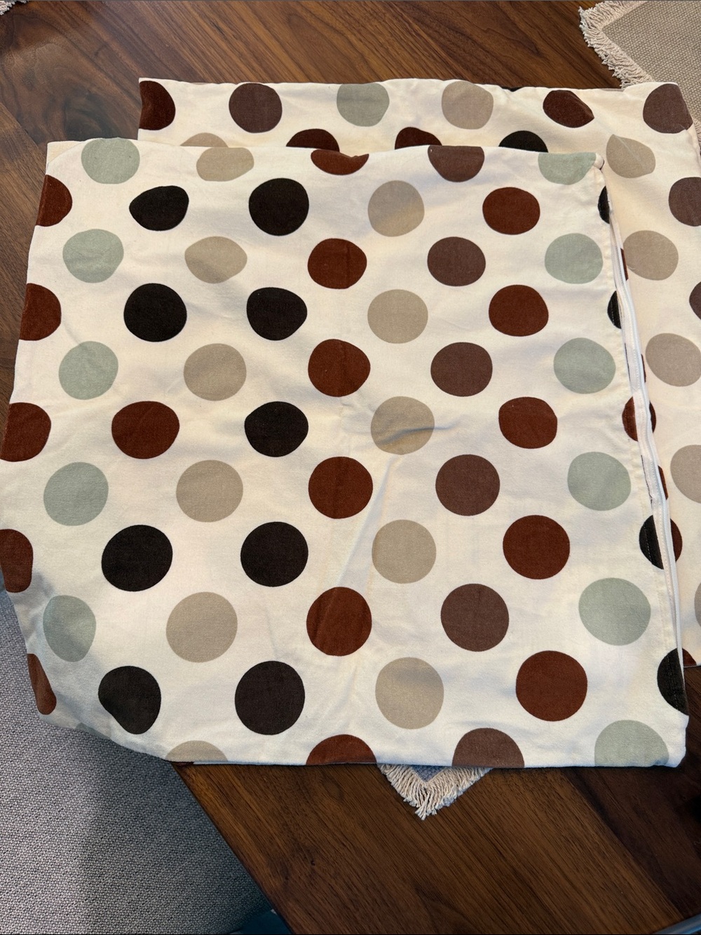 IKEA Pillow covers with Neutral Polka Dots. Never used.